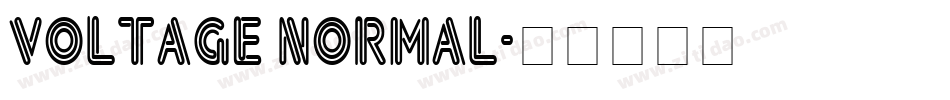 Voltage Normal字体转换